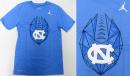 ノースカロライナ ターヒールズ ジョーダンブランド サイドライン アイコン コットンドライフィット Tシャツ3 (ライトブルー)/ North Carolina Tar Heels