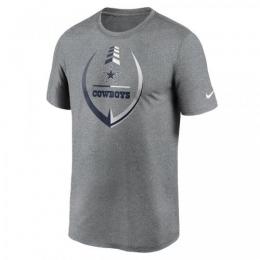 ダラス カウボーイズ ナイキ サイドライン アイコン レジェンド Tシャツ (ドライフィット版) (グレー) / Dallas Cowboys