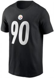 T.J.ワット ピッツバーグ スティーラーズ ナイキ プレイヤーナンバー両面Tシャツ (黒)/ TJ Watt Pittsburgh Steelers