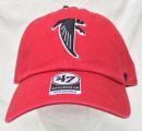 アトランタ ファルコンズ '47BRAND ( フォーティーセブンブランド ) NFL レガシー クリーンアップ スラウチ CAP (赤)※旧ロゴ版 / Atlanta Falcons