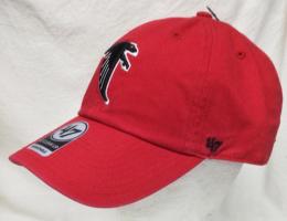 アトランタ ファルコンズ '47BRAND ( フォーティーセブンブランド ) NFL レガシー クリーンアップ スラウチ CAP (赤)※旧ロゴ版 / Atlanta Falcons