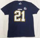 ラダニアン・トムリンソン サンディエゴ チャージャース NFL Hall Of Fame (殿堂入り)プレイヤーナンバーTシャツ(紺) / LaDainian Tomlinson San diego Chargers