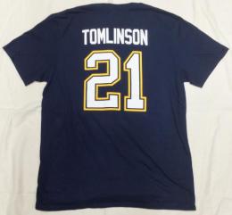 ラダニアン・トムリンソン サンディエゴ チャージャース NFL Hall Of Fame (殿堂入り)プレイヤーナンバーTシャツ(紺) / LaDainian Tomlinson San diego Chargers