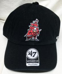 タンパベイ バッカニアーズ '47BRAND ( フォーティーセブンブランド ) NFL レガシー クリーンアップ スラウチ CAP (黒)※船ロゴ版/ Tampa Bay Buccaneers