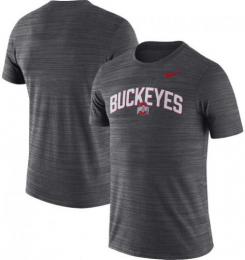 オハイオステイト バックアイズ ナイキ ベロシティ ドライフィットTシャツ3 (チャコールグレー)/ Ohio State Buckeyes