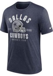 ダラス カウボーイズ ナイキ '23 トリブレンド ヘルメット Tシャツ(紺)/ Dallas Cowboys