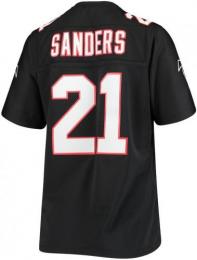 ディオン・サンダース アトランタ ファルコンズ ミッチェル&ネス スローバック ジャージ (黒)#21 レディース版/ Deion Sanders Atlanta Falcons Mitchell&Ness Jersey