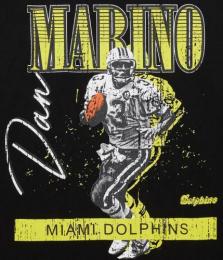 ダン マリーノ マイアミ ドルフィンズ ミッチェル&ネス レジェンド プレイヤー ヴィンテージロゴ Tシャツ (黒)/ Dan Marino Miami Dolphins