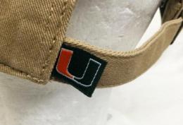 マイアミ ハリケーンズ '47BRAND ( フォーティーセブンブランド ) NCAA レガシー クリーンアップ スラウチ CAP (カーキ) / Miami Hurricanes