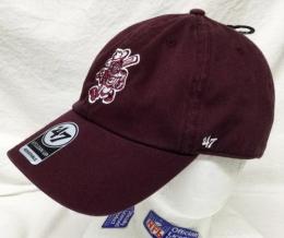 テキサスA&M アギーズ '47BRAND ( フォーティーセブンブランド ) NCAA レガシー クリーンアップ スラウチ CAP (マルーン)※旧ロゴ版 / Texas A&M Aggies