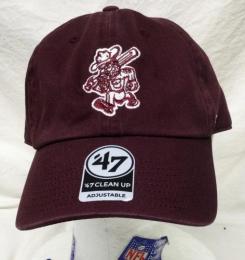 テキサスA&M アギーズ '47BRAND ( フォーティーセブンブランド ) NCAA レガシー クリーンアップ スラウチ CAP (マルーン)※旧ロゴ版 / Texas A&M Aggies