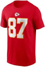 トラビス・ケルシー カンザスシティ チーフス ナイキ プレイヤーナンバー両面Tシャツ (赤)/ Travis Kelce Kansas City Chiefs