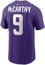 J・J・マッカーシー ミネソタ バイキングス ナイキ プレイヤーナンバー両面Tシャツ (紫)/ J.J. McCarthy Minnesota Vikings