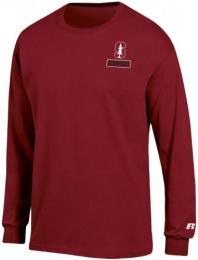 スタンフォード カーディナル ラッセル コットン 両面長袖Tシャツ (カーディナル)/ Stanford Cardinal