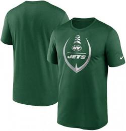 ニューヨーク ジェッツ ナイキ サイドライン アイコン レジェンド Tシャツ (ドライフィット版) (緑) / New York Jets