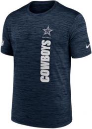 ダラス カウボーイズ ナイキ '24 サイドライン ベロシティ Tシャツ1 (ドライフィット版) (紺) / Dallas Cowboys