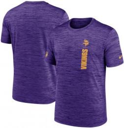 ミネソタ バイキングス ナイキ '24 サイドライン ベロシティ Tシャツ1 (ドライフィット版) (紫) / Minnesota Vikings