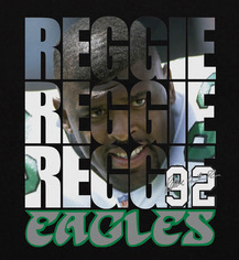 レジー ホワイト フィラデルフィア イーグルス ミッチェル&ネス 防衛大臣 実写 Tシャツ (黒)2/ Reggie White Philadelphia Eagles