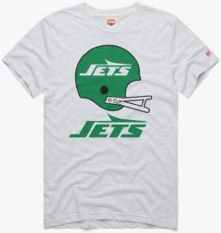 ニューヨーク ジェッツ ビッグ ヘルメット Tシャツ (グレー) / New York Jets