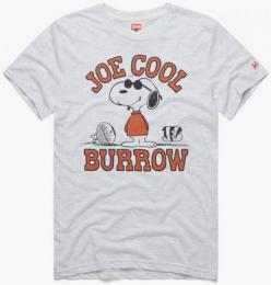 ベンガルズ×ジョー・バロウ×スヌーピー限定コラボ ジョー・クール・バロウ Tシャツ(グレー)/ Joe Burrow Snoopy Cincinnati Bengals