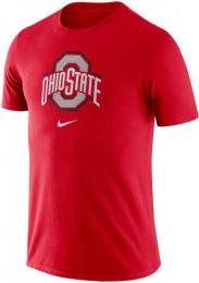 オハイオステイト バックアイズ グッズ ナイキ エッセンシャル ロゴ コットン Tシャツ (スカーレット)/ Ohio State Buckeyes