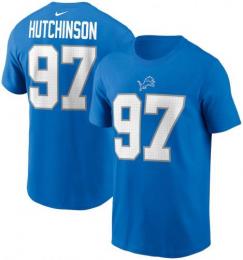 エイダン・ハッチンソン デトロイト ライオンズ ナイキ プレイヤーナンバー両面Tシャツ (ライオンズブルー)/ Aidan Hutchinson Detroit Lions