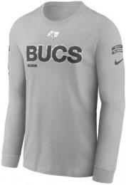 タンパベイ バッカニアーズ ナイキ '2024 サイドライン Salute To Service 長袖 Tシャツ (グレー)/ Tampa Bay Buccaneers