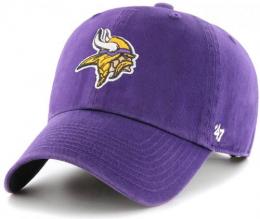 ミネソタ バイキングス '47BRAND ( フォーティーセブンブランド ) NFL レガシー クリーンアップ スラウチ CAP (紫)/ Minnesota Vikings