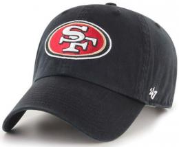 サンフランシスコ フォーティーナイナーズ '47BRAND ( フォーティーセブンブランド ) NFL レガシー クリーンアップ スラウチ CAP (黒)/ San Francisco 49ers